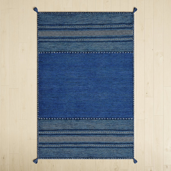 Byersville Handmade Navy/Dark Blue Rug & Reviews Birch Lane